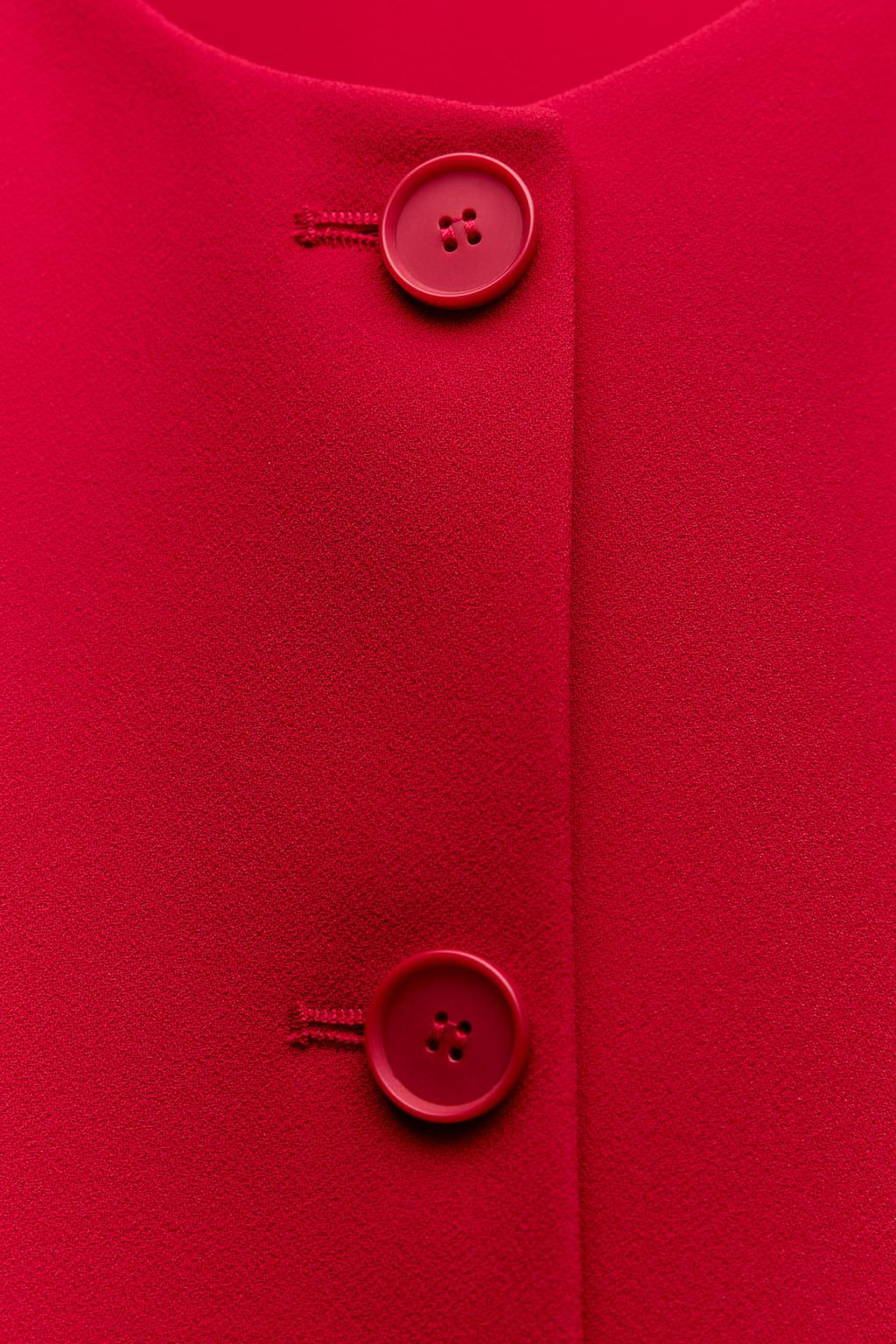 ZW COLLECTION BUTTONED WAISTCOAT TOP - Zara фото 11