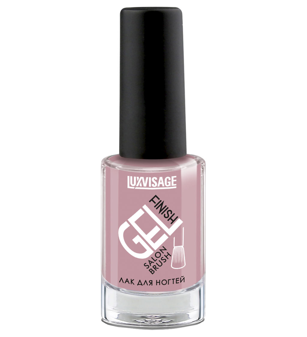 LuxVisage Лак для ногтей GEL finish тон 35 холодный дымчато-розовый 9мл