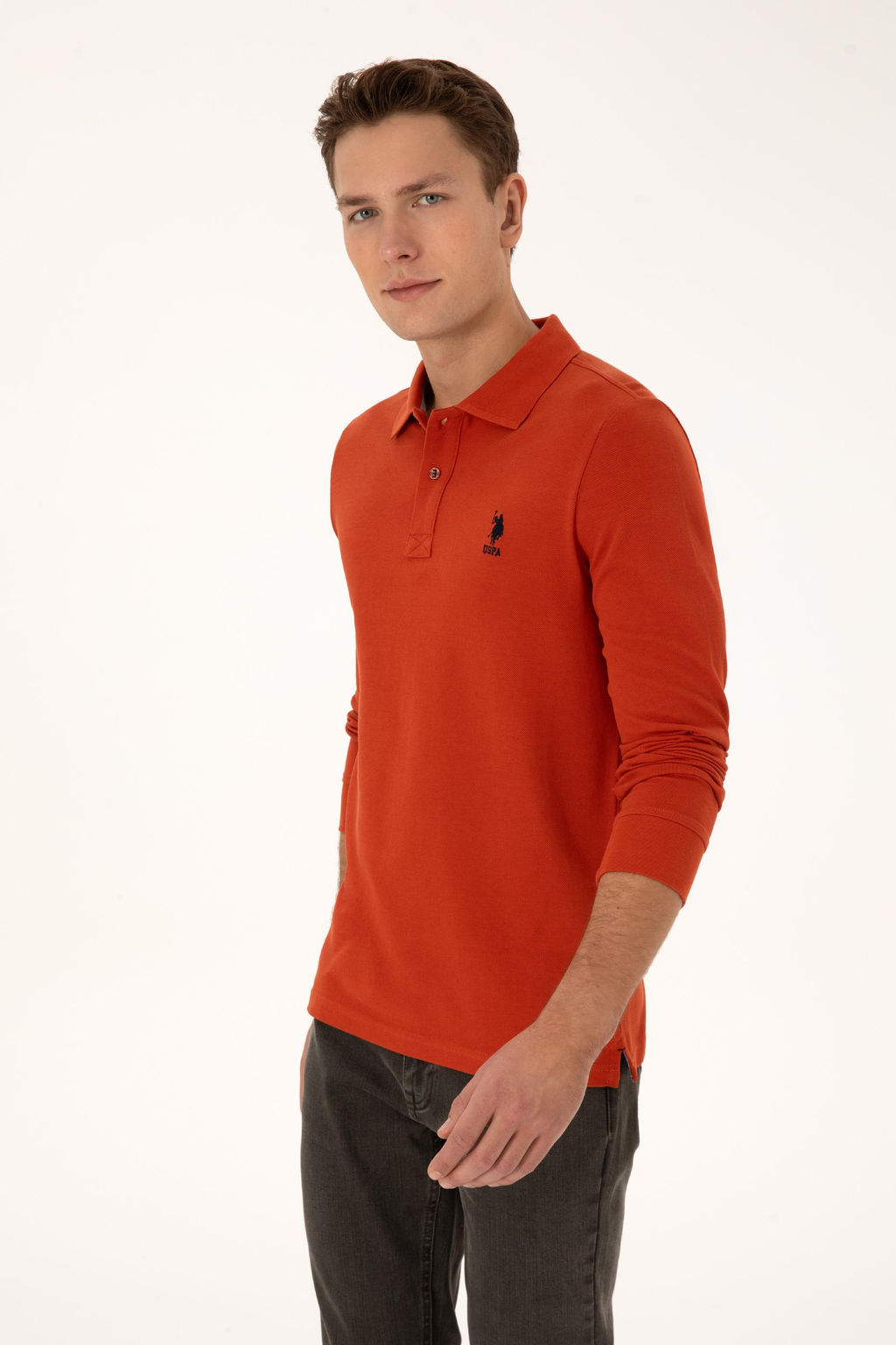 Erkek Kiremit Basic Sweatshirt - U.s. polo assn фото 3