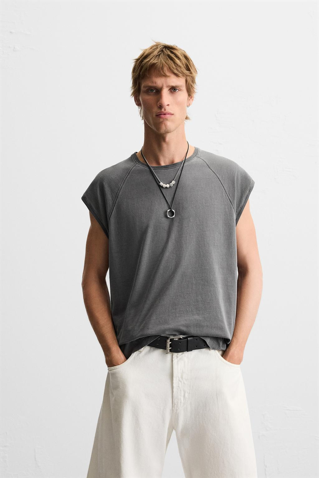 RELAXED FIT TANK TOP - Zara фото 10