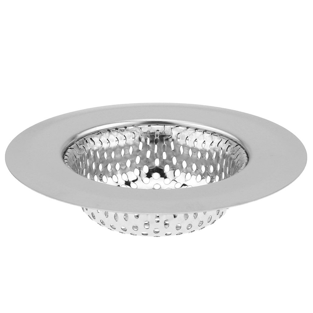 Пробка-сетка для раковины из нержавеющей стали Горошек д9,1см, h2,2см, на картоне (внутренний д5,2см) (Китай)