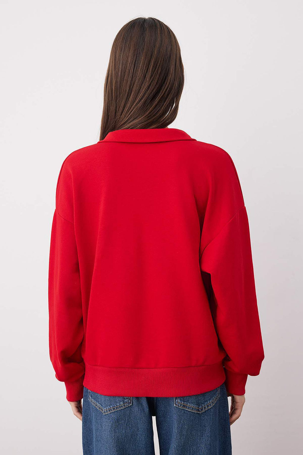 K?rm?z? Orme Sweatshirt TWOAW26SW00112 - Trendyolmilla фото 4