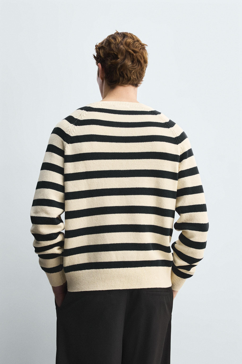 STRIPED HENLEY SWEATER - Zara фото 3