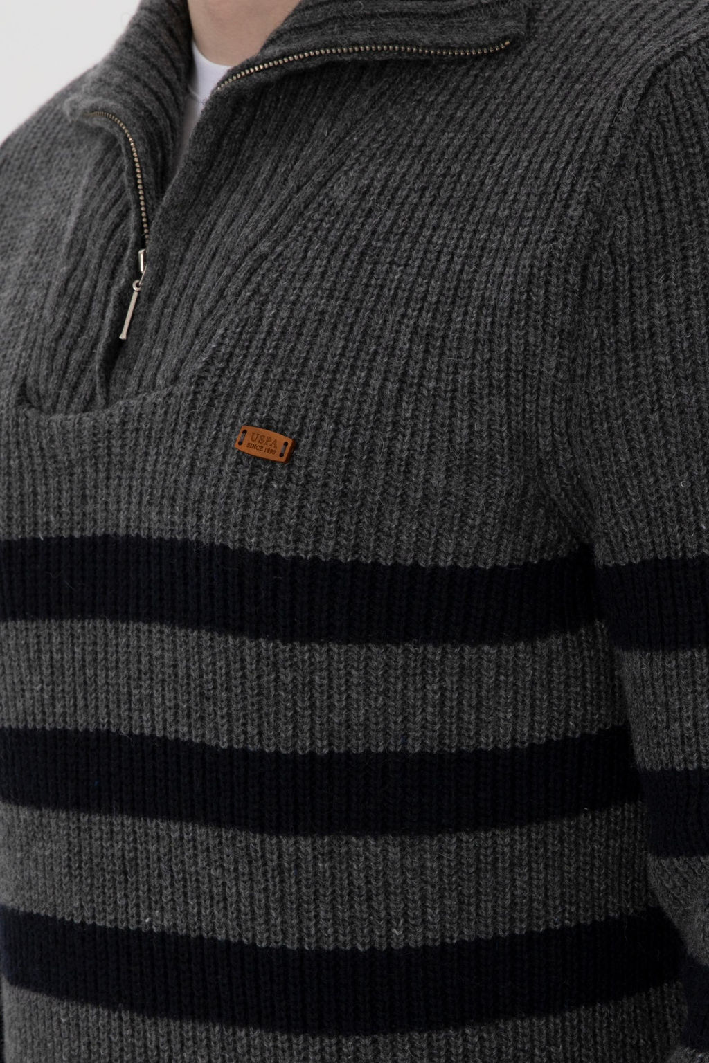 Erkek Antrasit Melanj Kazak