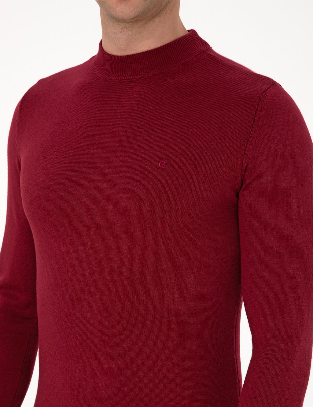 Vi_ne Slim Fit _eyrek Yaka Basic Triko Kazak - Pierre cardin фото 7