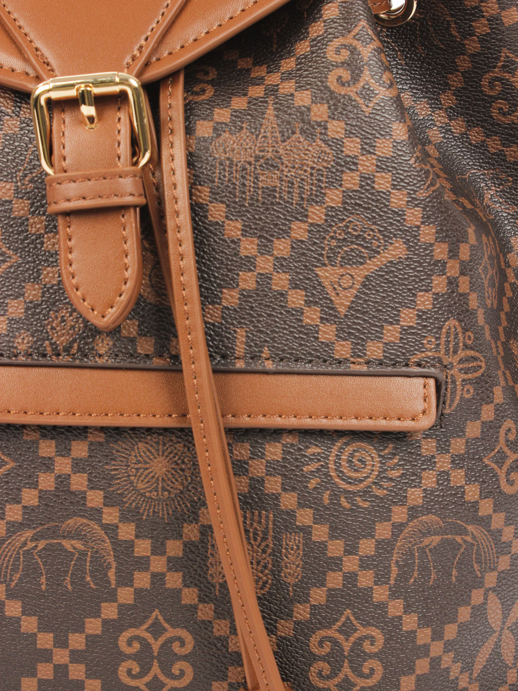 LACCOMA рюкзак АС7304-Россия-шоколад эко кожа хлопок