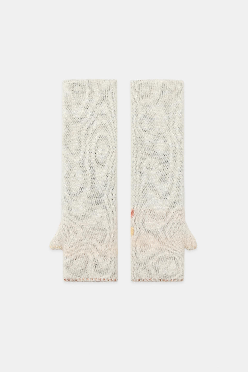 PRINTED KNIT MITTENS