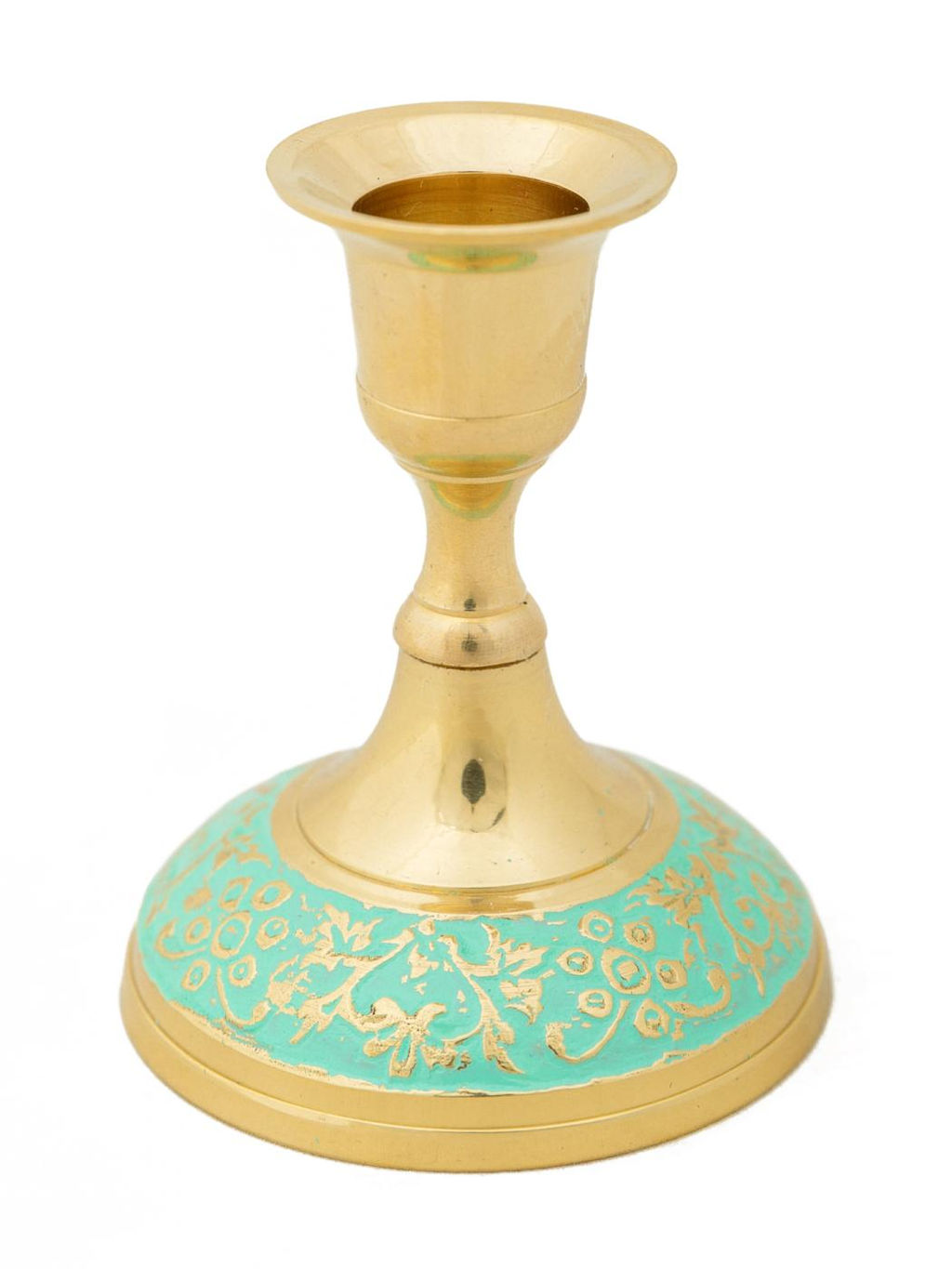 Подсвечник № П16786/8 (полиш) эмаль зеленая 4шт/упак.