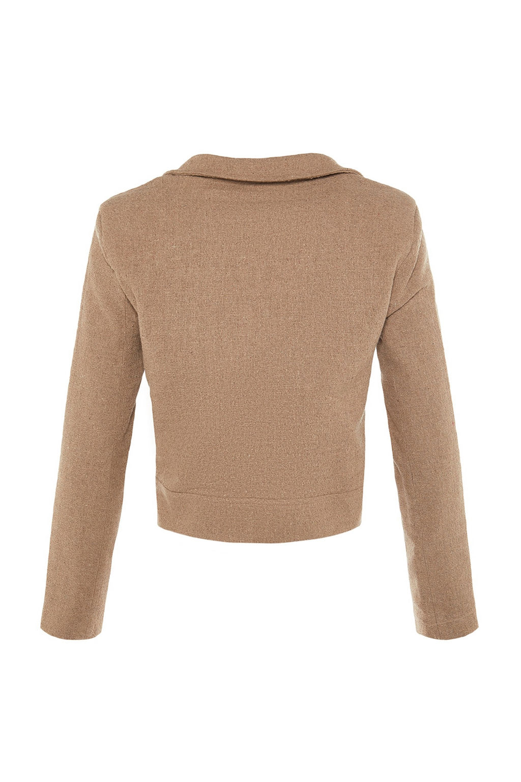 TRENDYOLMILLA Ac?k Haki Crop Dokuma Blazer Ceket TWOAW23CE00252 фото 8