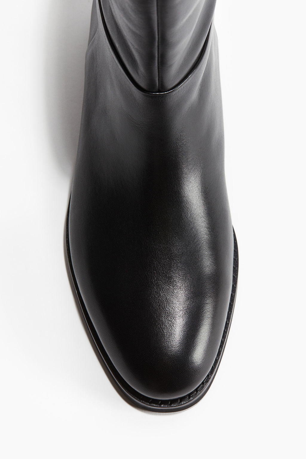 Calf-high leather boots - H&m фото 5