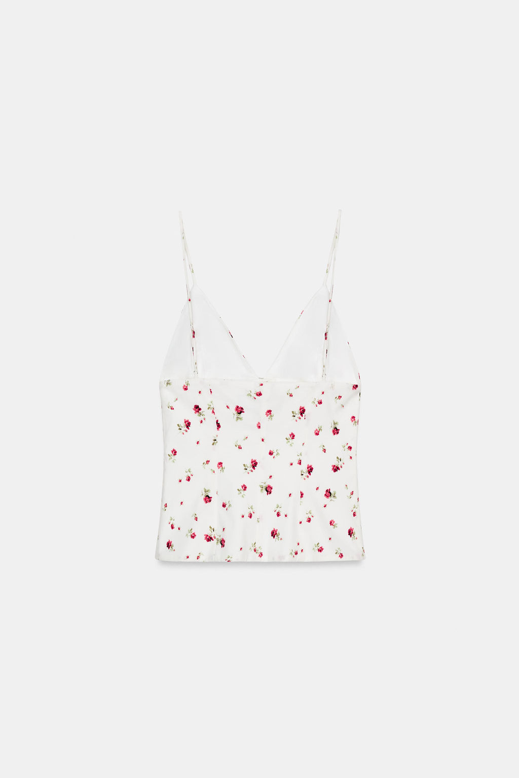 TOP TIRANTES PLIEGUES / Crudo / Rojo - Zara фото 8