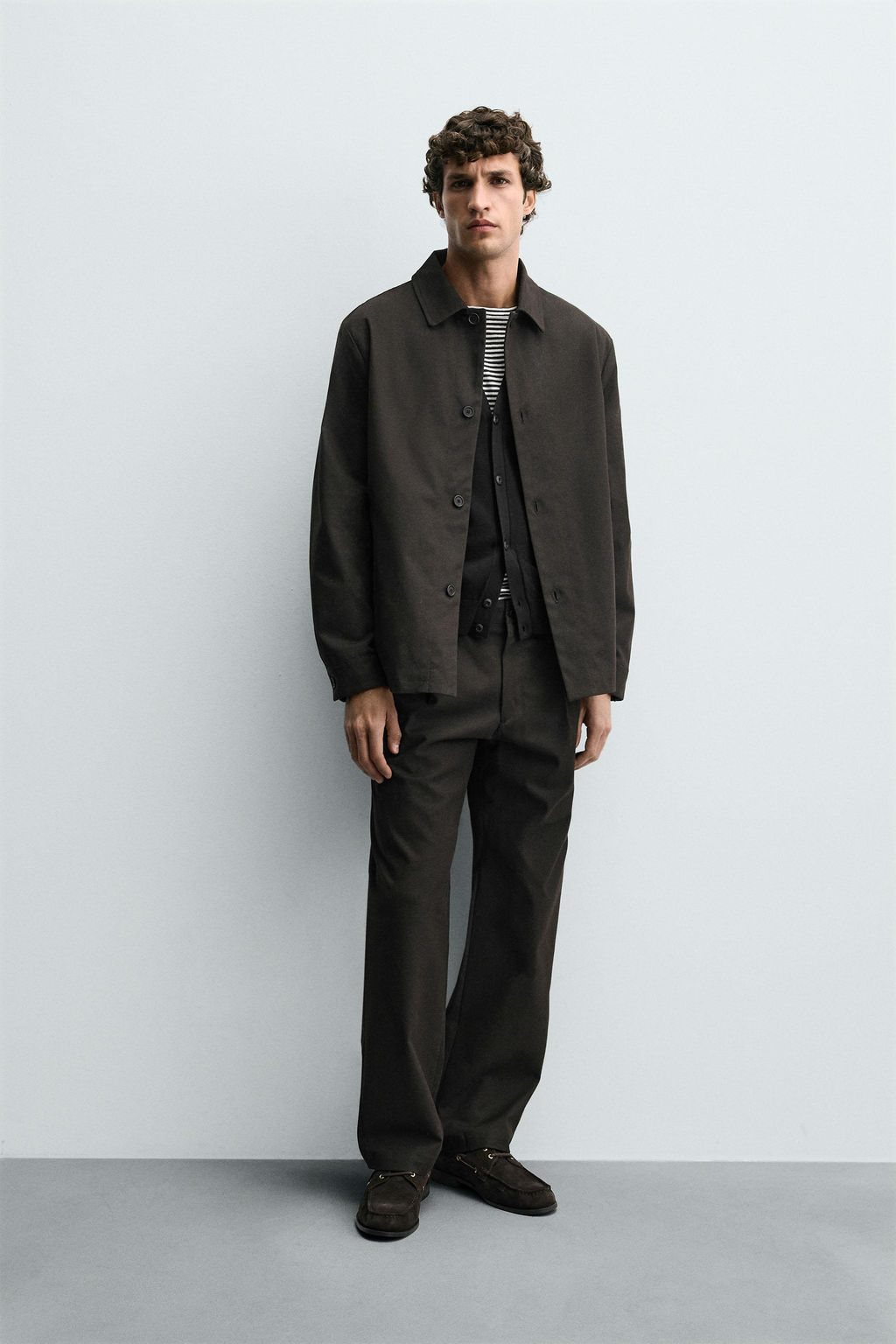 RELAXED FIT TWILL OVERSHIRT