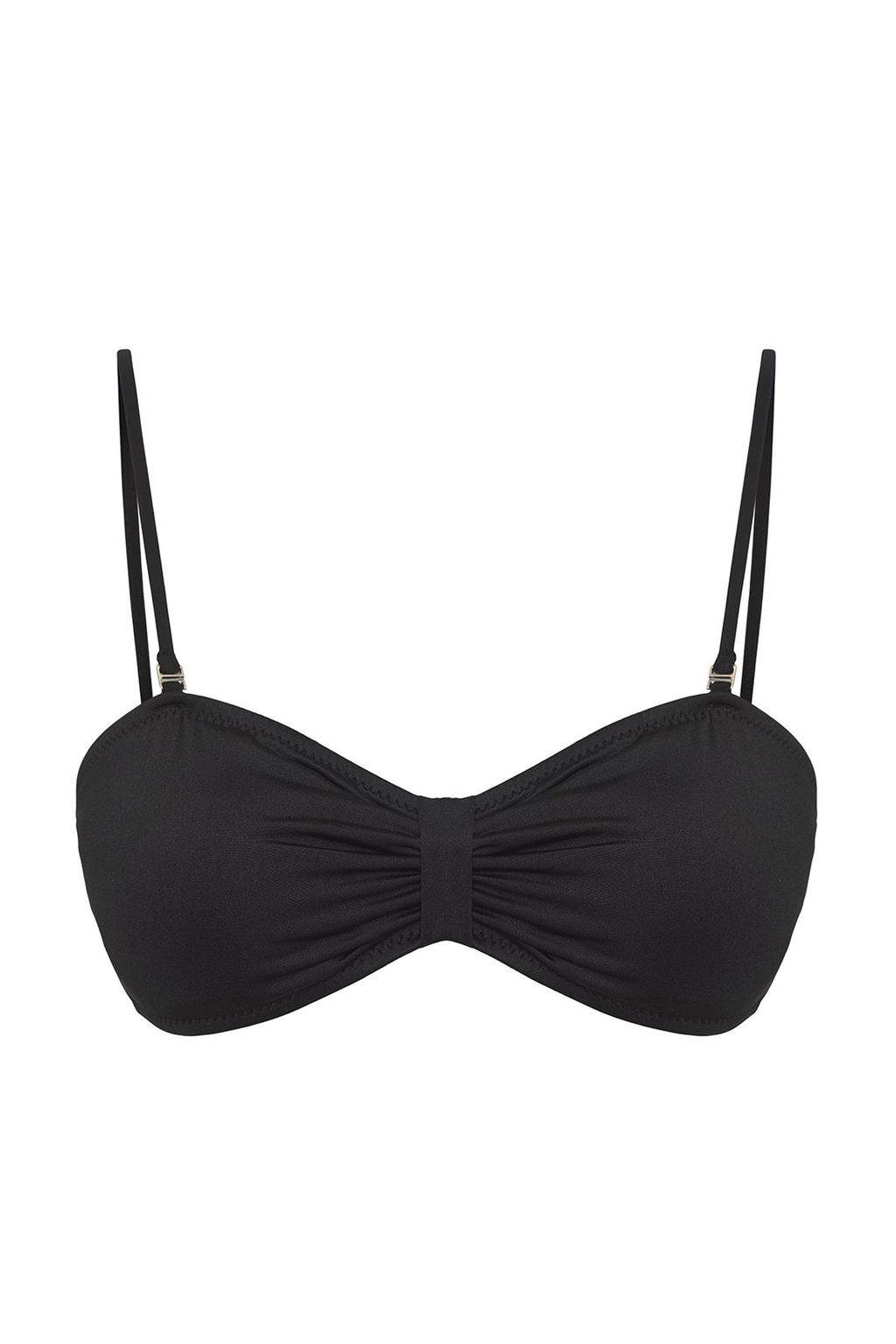 TRENDYOLMILLA Siyah Straplez Drapeli Bikini Ustu TBESS25BU00029 фото 9