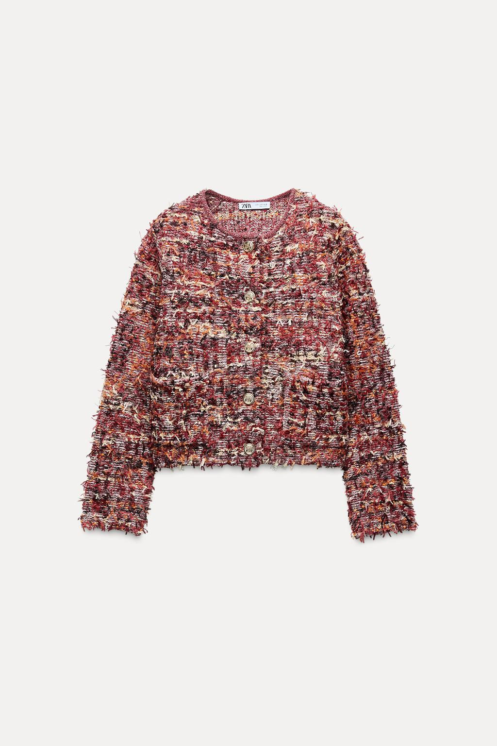 TEXTURED KNIT CARDIGAN - Zara фото 4