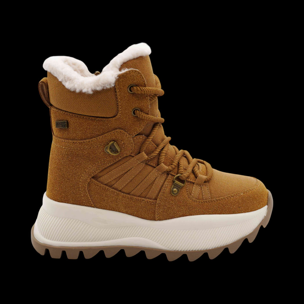 Ботинки на меху А126 коричневые