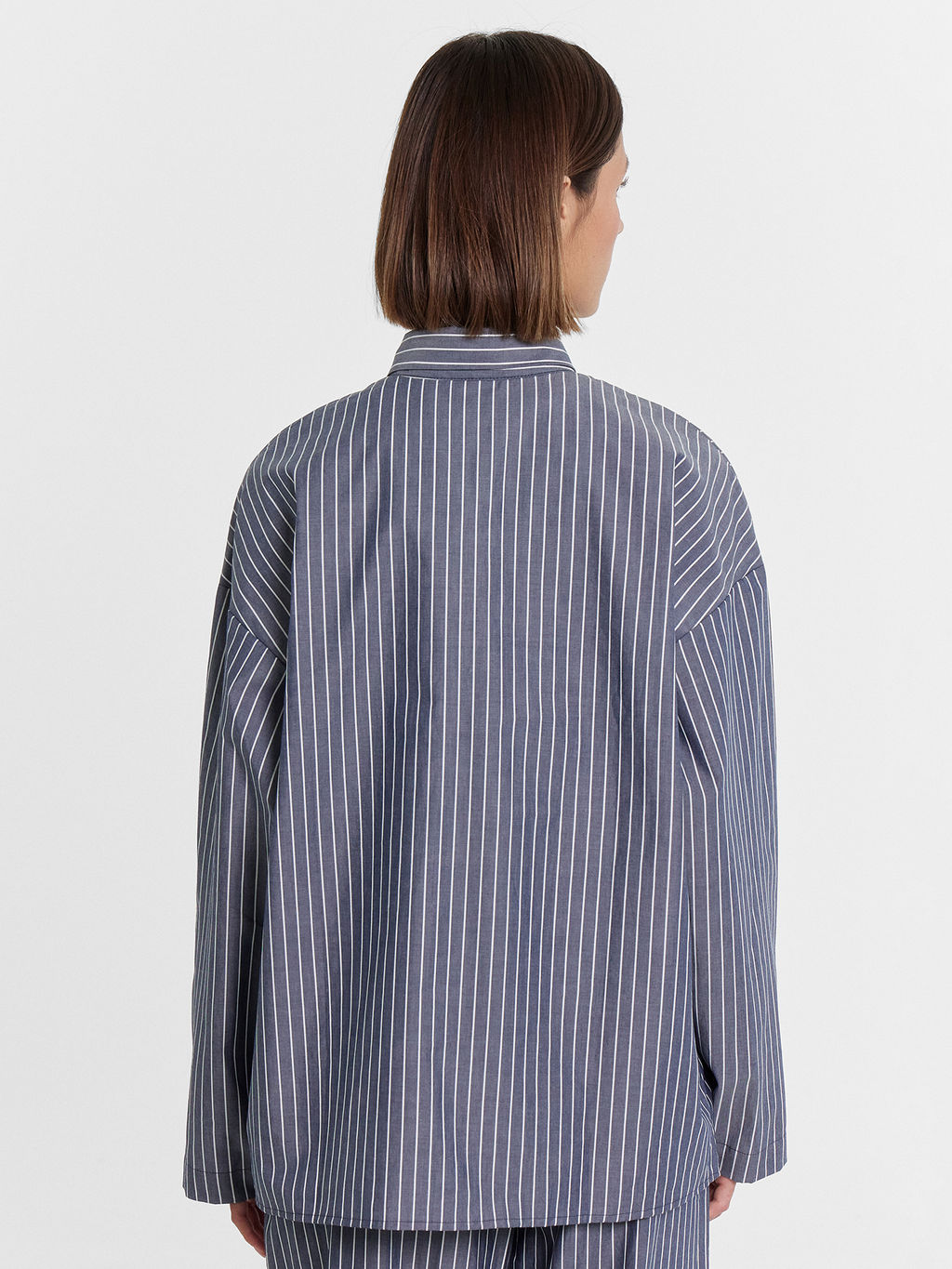 Рубашка женская в темно-синюю полоску т.синяя полоска 502985 - Mark formelle фото 4