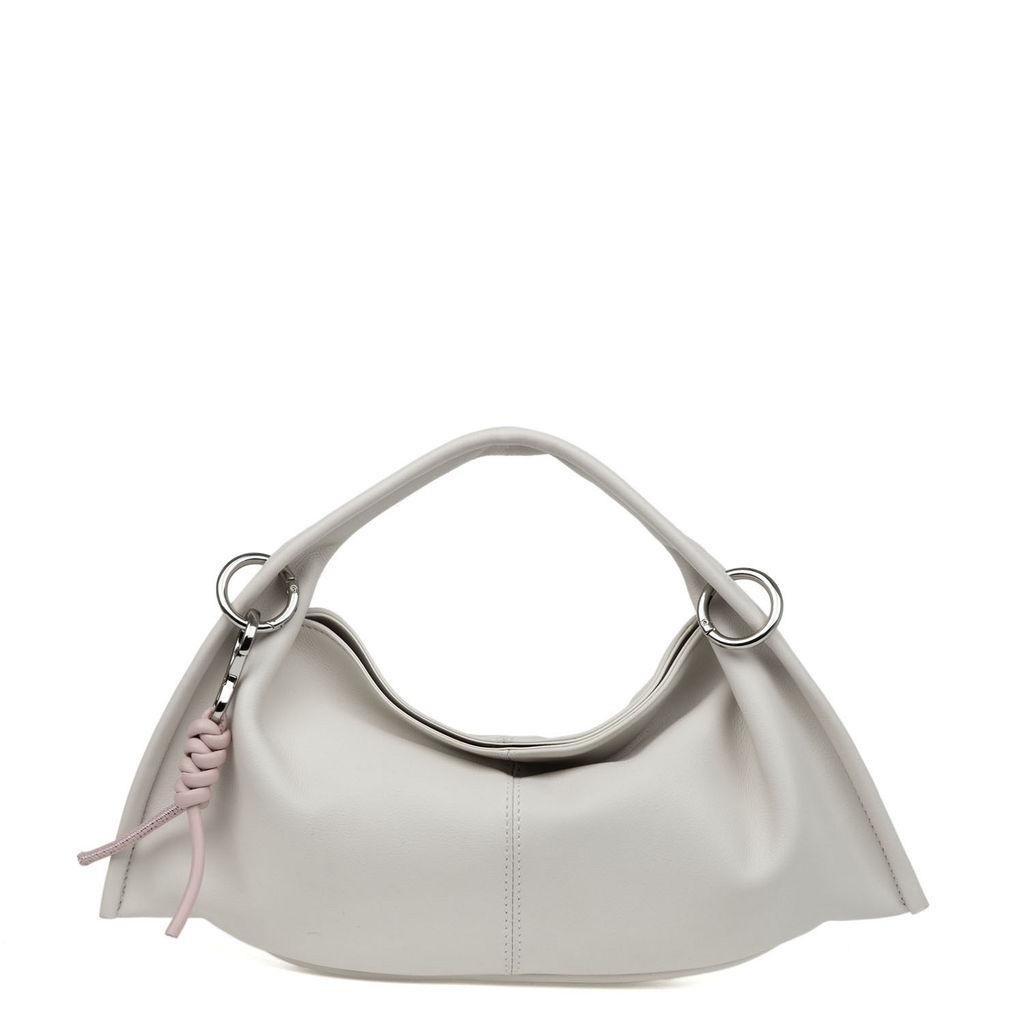 2535 white, Женская кожаная сумка, Barcelo Biagi