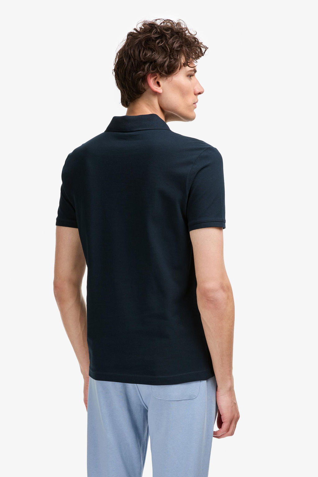 Erkek Slim Fit Polo Yaka Koyu Lacivert Basic Ti__rt - U.s. polo assn фото 5