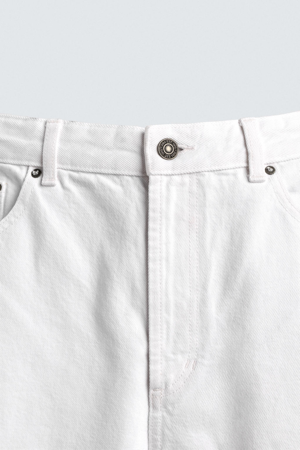 PANTAL?N BARREL FIT / Blanco