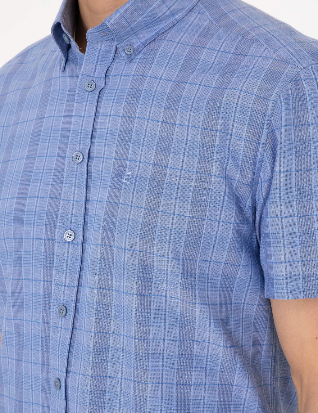 Mavi Regular Fit Kareli K_sa Kollu G_mlek