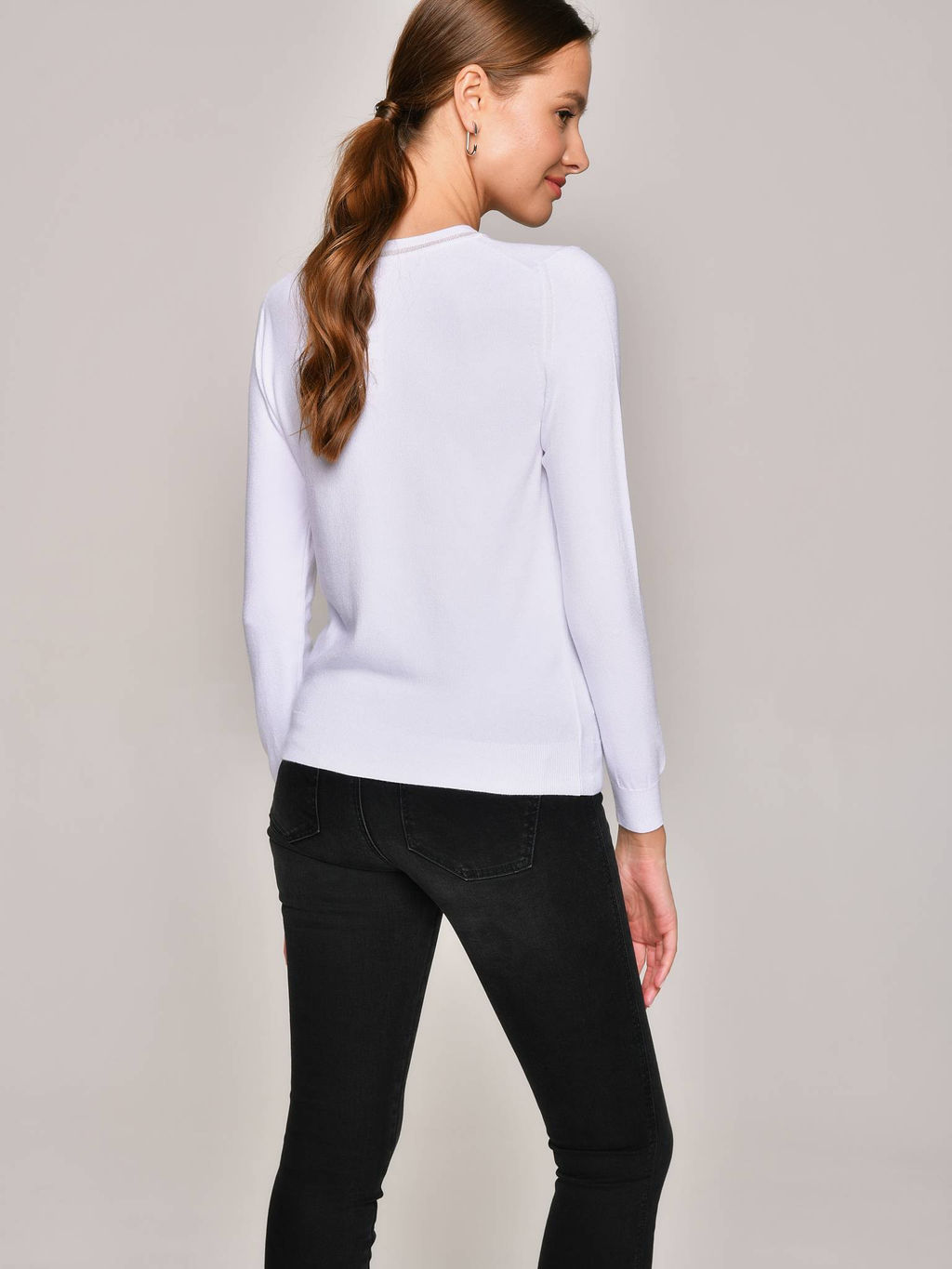 CONTE Джемпер из пряжи с вискозой LDK 097 optical white - Conte elegant фото 2