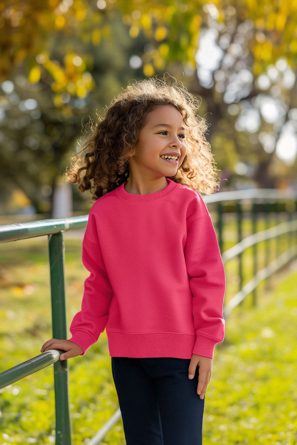 Pembe-Ekru K?z Cocuk Mevsimlik-Ince Bisiklet Yaka 2li Basic Orme Sweatshirt TKDAW25SW00000 - Trendyolmilla фото 2