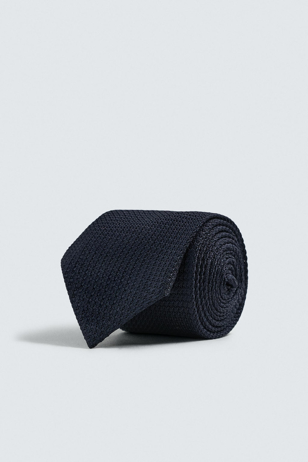 CORBATA ESTRUCTURA 100%SEDA AARON LEVINE X ZARA / Marino  фото 2