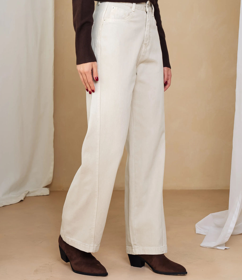 Джинсы #КТ6257, светло-бежевый - Dommod фото 3