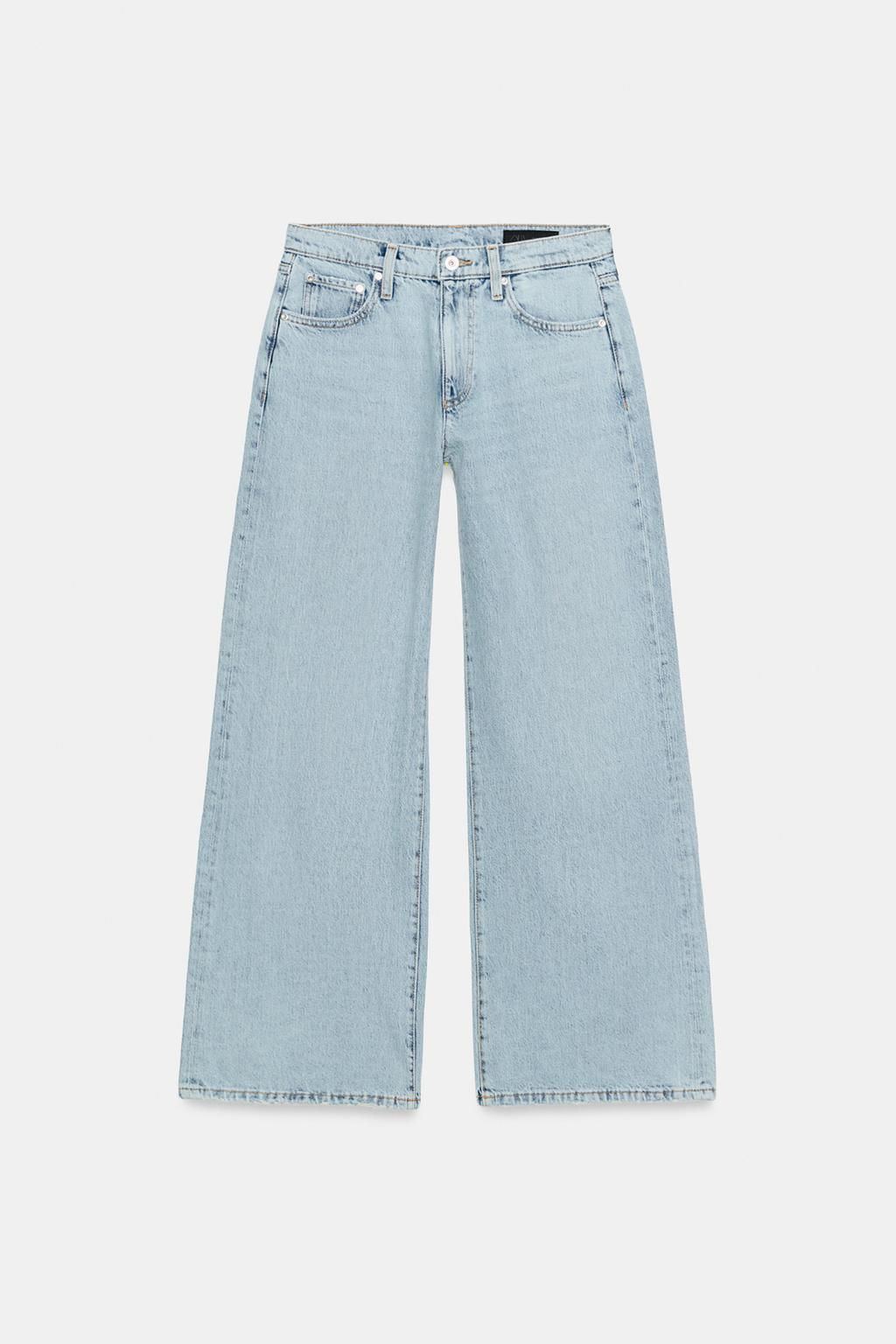 ZW COLLECTION LOW-RISE WIDE-LEG JEANS - Zara фото 21