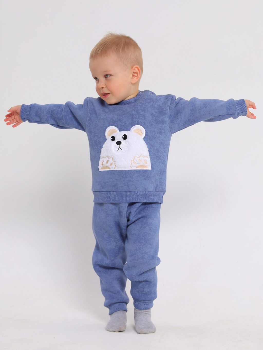 Костюм для мальчика с начесом Футер - Оптима фото 8