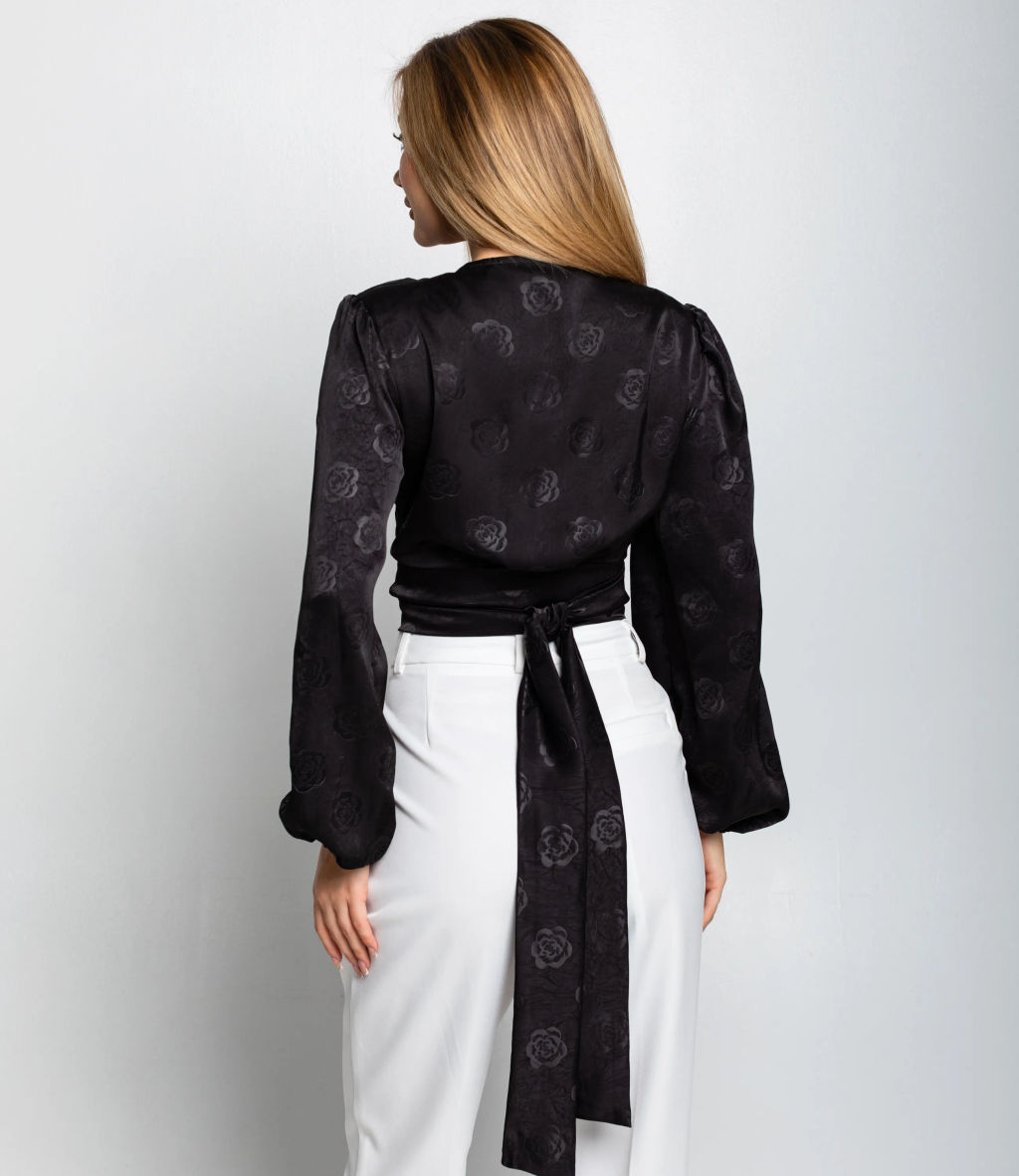 Блуза #КТ5138, чёрный