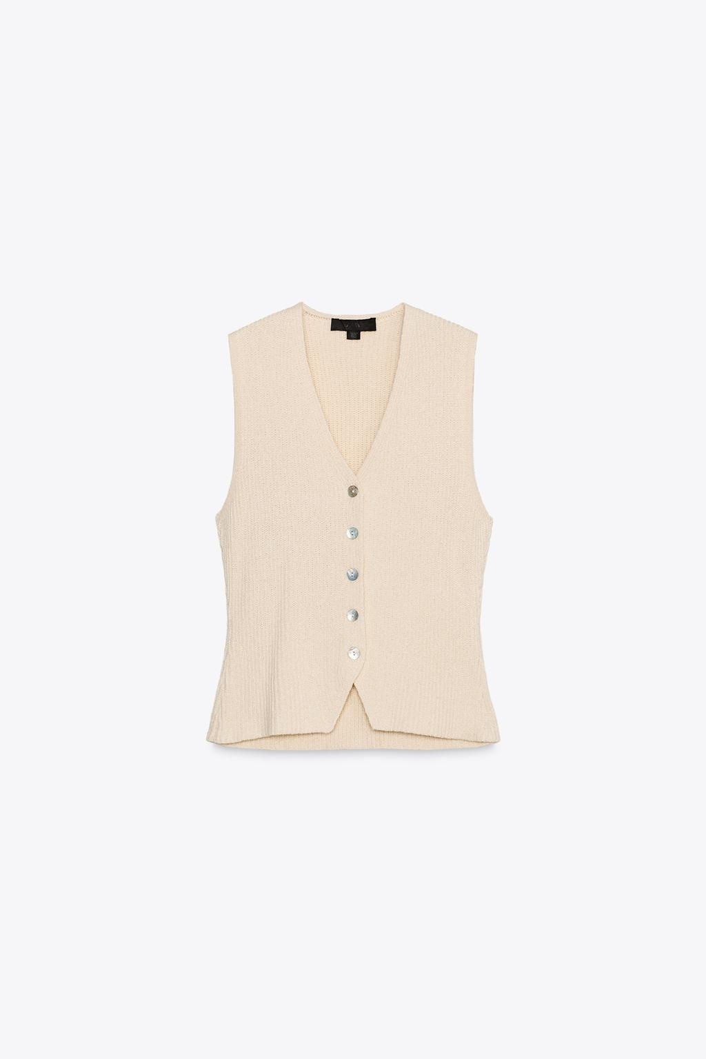 KNIT WAISTCOAT TOP - Zara фото 6