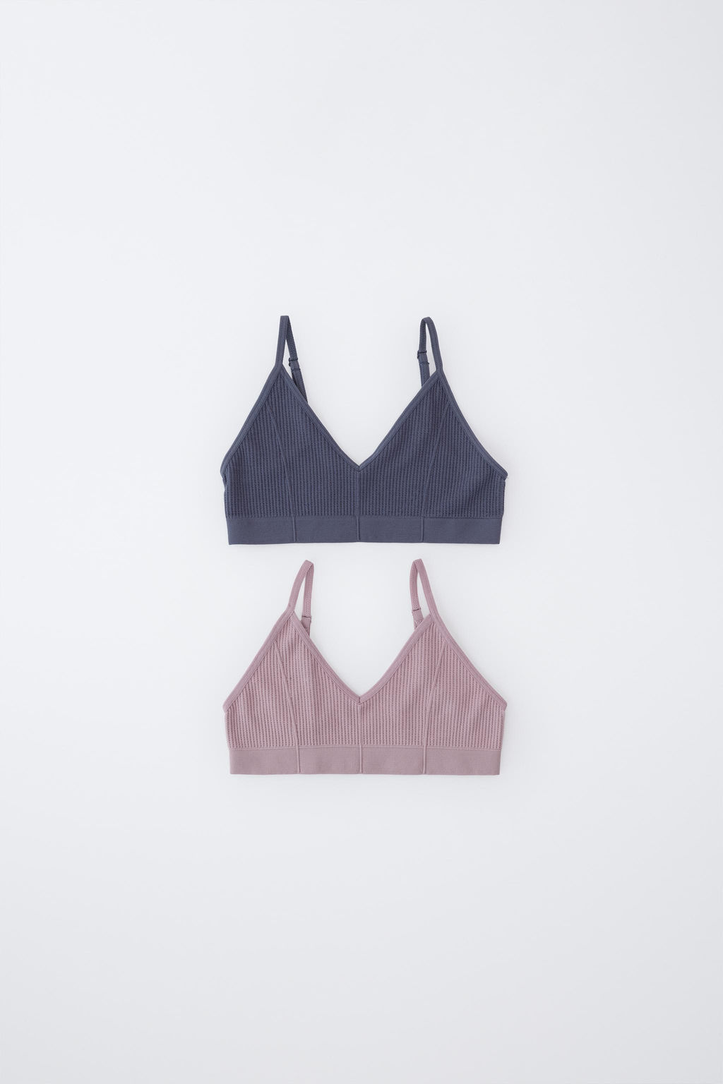 8-14 YEARS/ TWO-PACK OF WAFFLE TEXTURE TOPS
