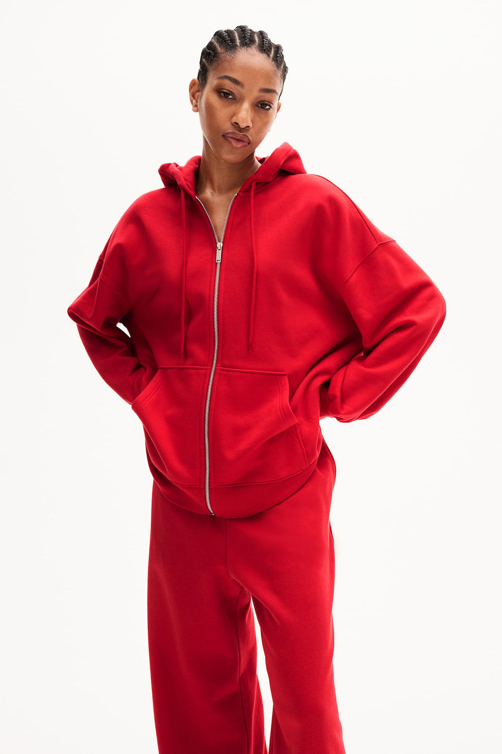 Chaqueta sudadera oversize con capucha - H&m фото 4