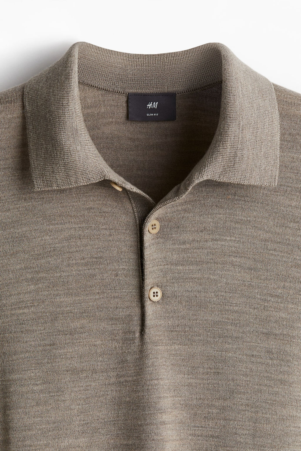 Polo de lana Slim Fit - H&m фото 7