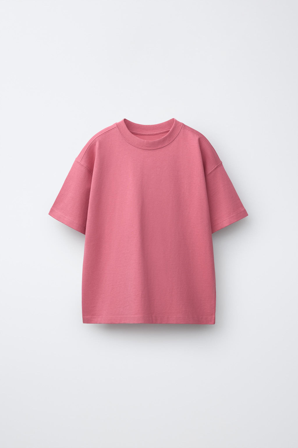 CAMISETA LISA / Rosa lavado - Zara фото 4