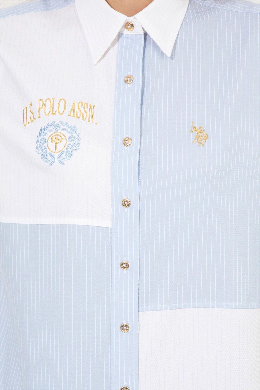 Женская белая рубашка с длинным рукавом Неожиданная скидка в корзине - U.s. polo assn фото 6