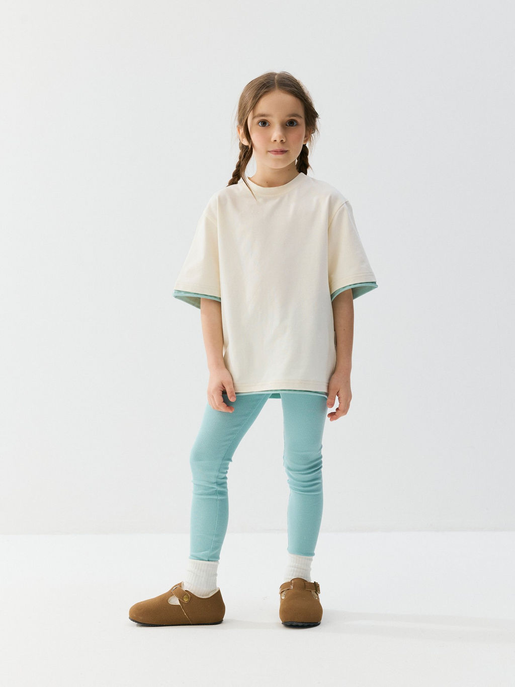 Футболка оверсайз Тофу с контрастной отделкой - Bungly фото 3