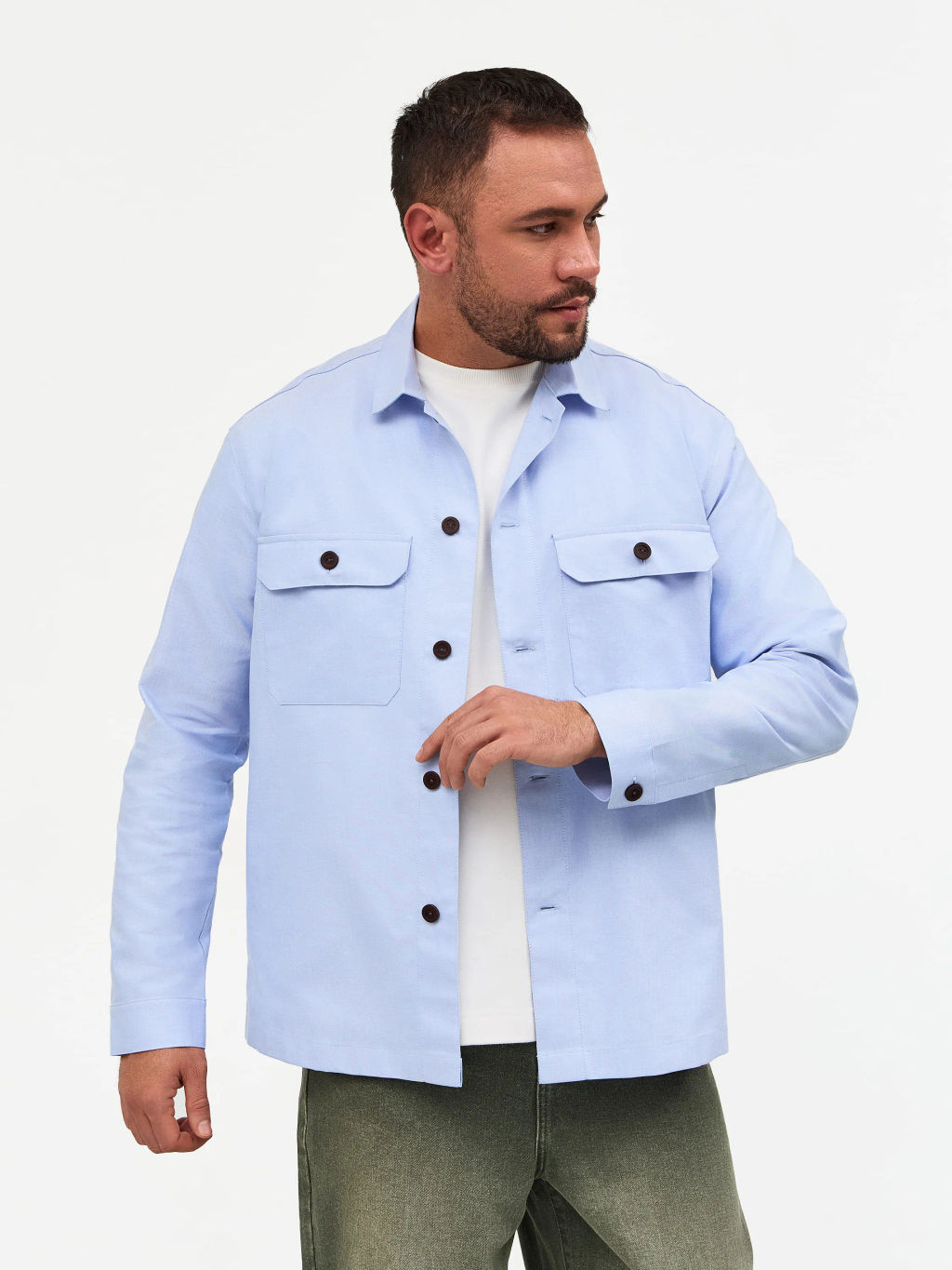 Сорочка мужская длинный рукав GREG S203/211/5472/K