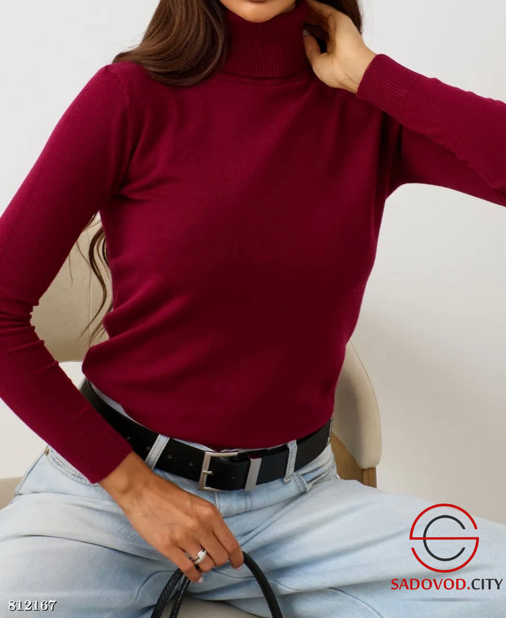 Водолазка женская однотонная - Bruno фото 2