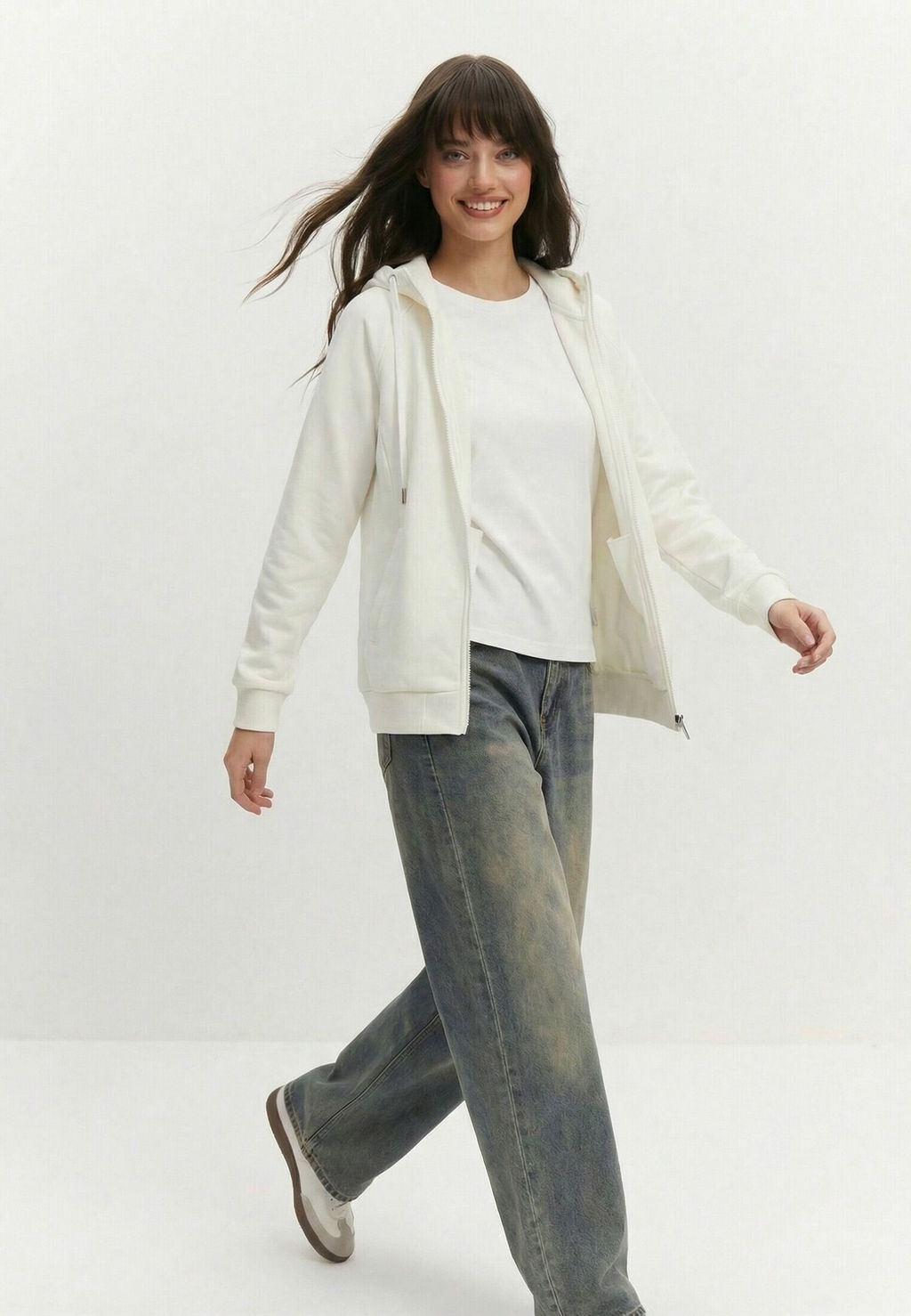 Толстовка женская 25234-532 футер молочный