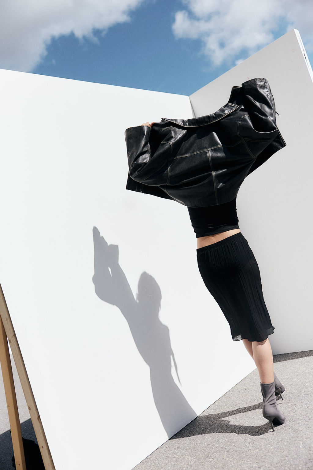 Falda transparente en tejido arrugado - H&m фото 5