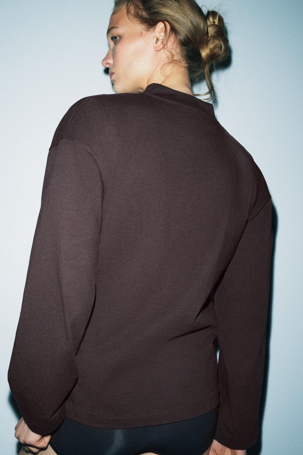 RUSTIC V-NECK T-SHIRT - Zara фото 7