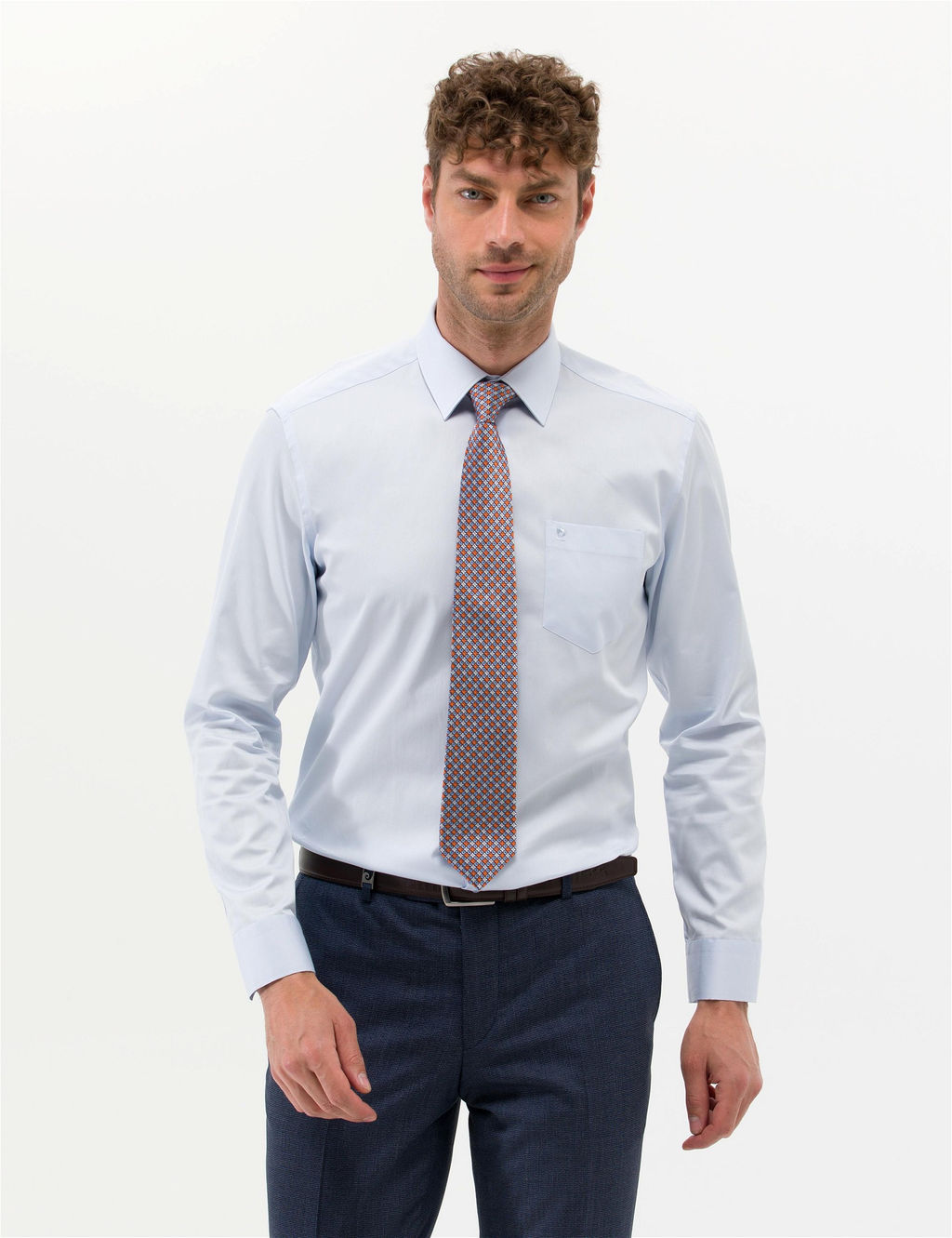 A__k Mavi Regular Fit Uzun Kollu Klasik G_mlek - Pierre cardin фото 2