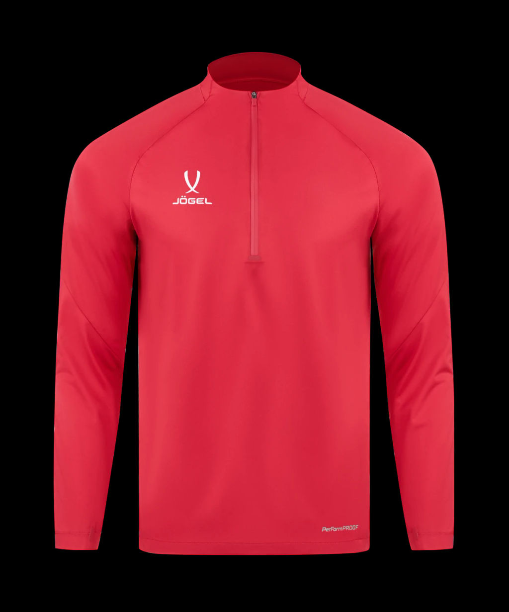 Джемпер ветрозащитный JOGEL PREMIER PerFormPROOF 1/4 Zip Wind Top, красный  фото 3