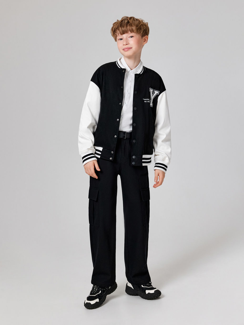 ACOOLA / Сорочка верхняя детская для мальчиков Ollie белый  фото 7