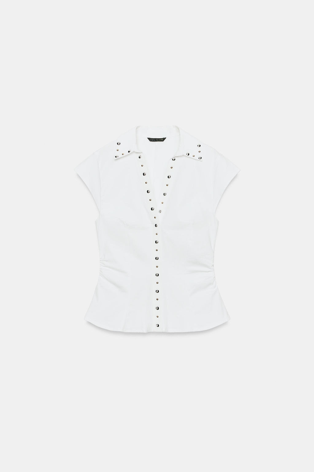 TOP POPEL?N TACHAS / Blanco - Zara фото 4