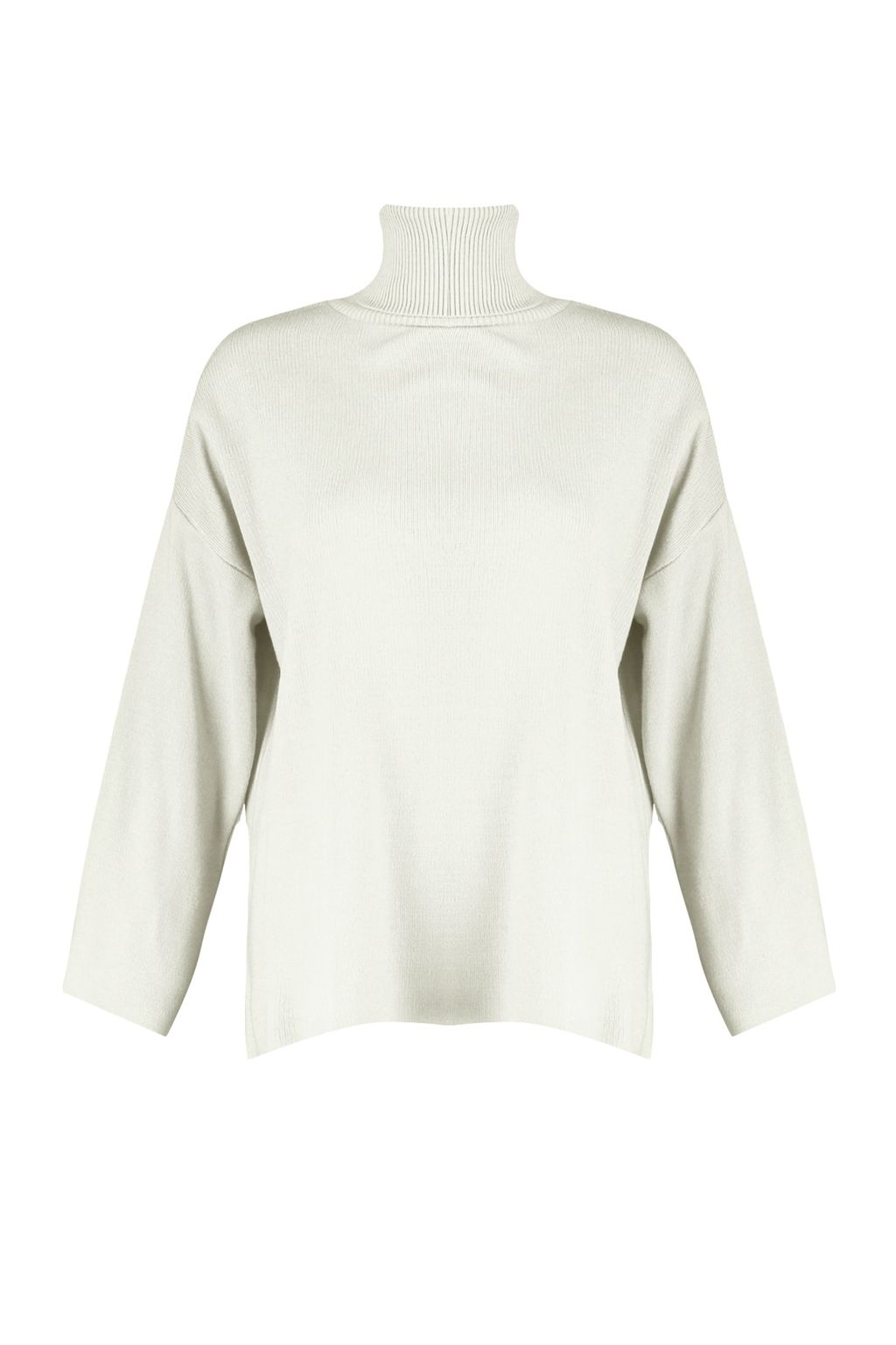 Ekru Genis Kal?p Basic Triko Kazak TWOAW23KZ00206 - Trendyolmilla фото 6