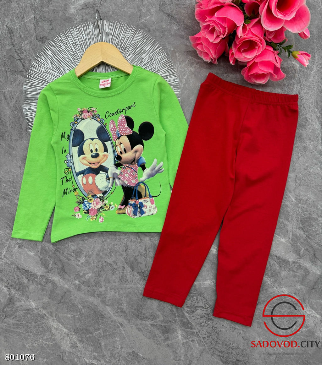 Костюм из хлопка для девочки