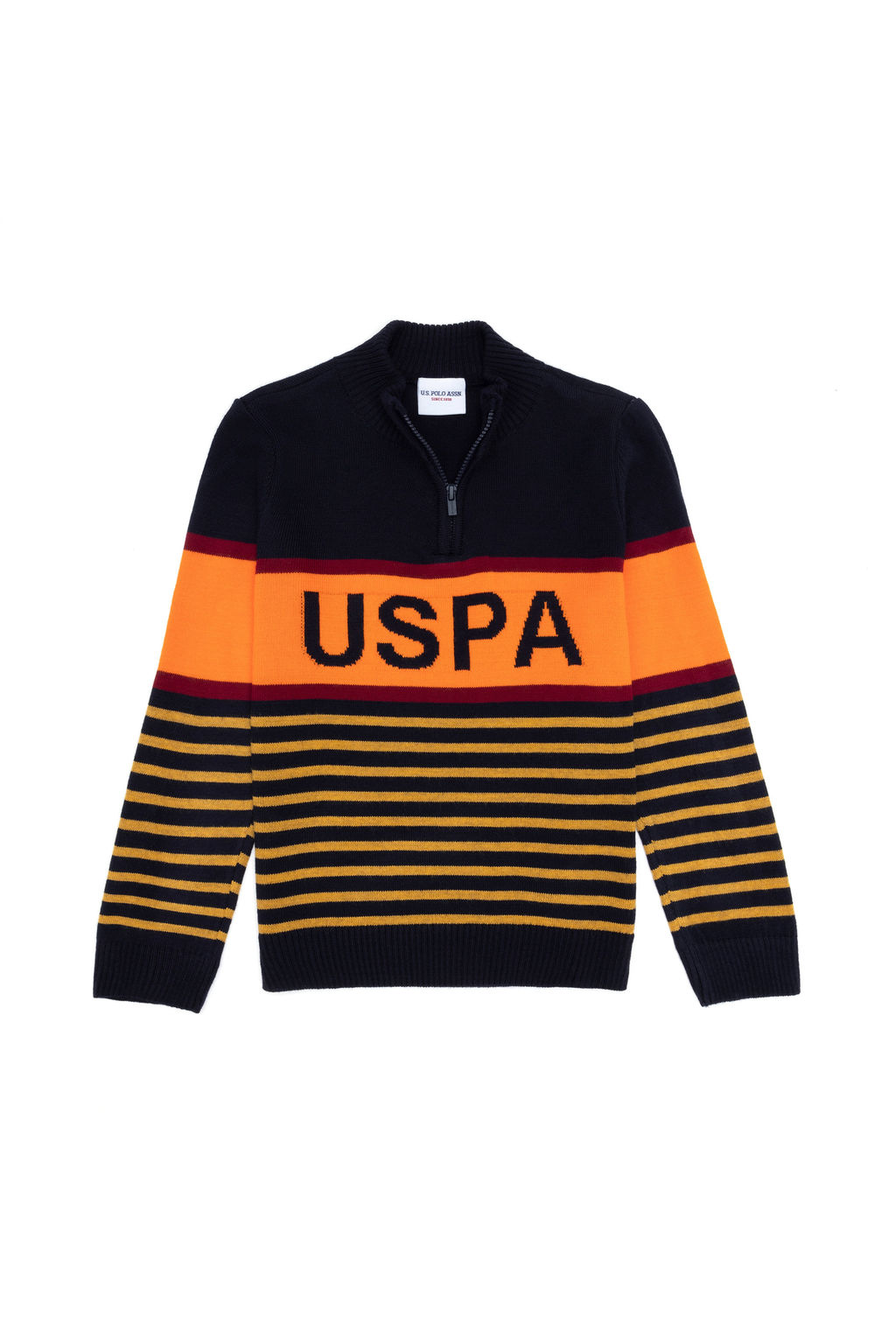 U. S. Polo Assn Темно-синий свитер на молнии для мальчика - U.s. polo assn фото 7